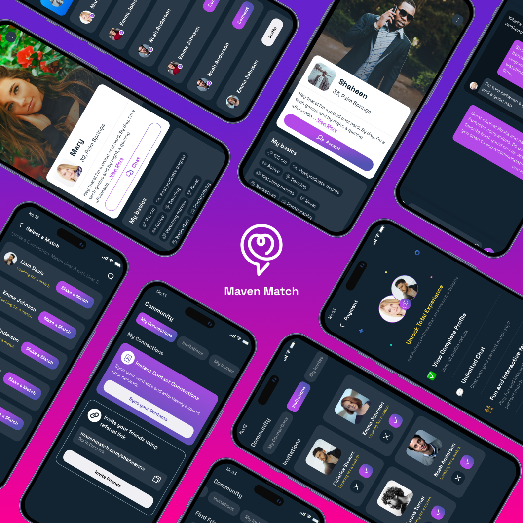 Modern match-making app - Codewave - Works
